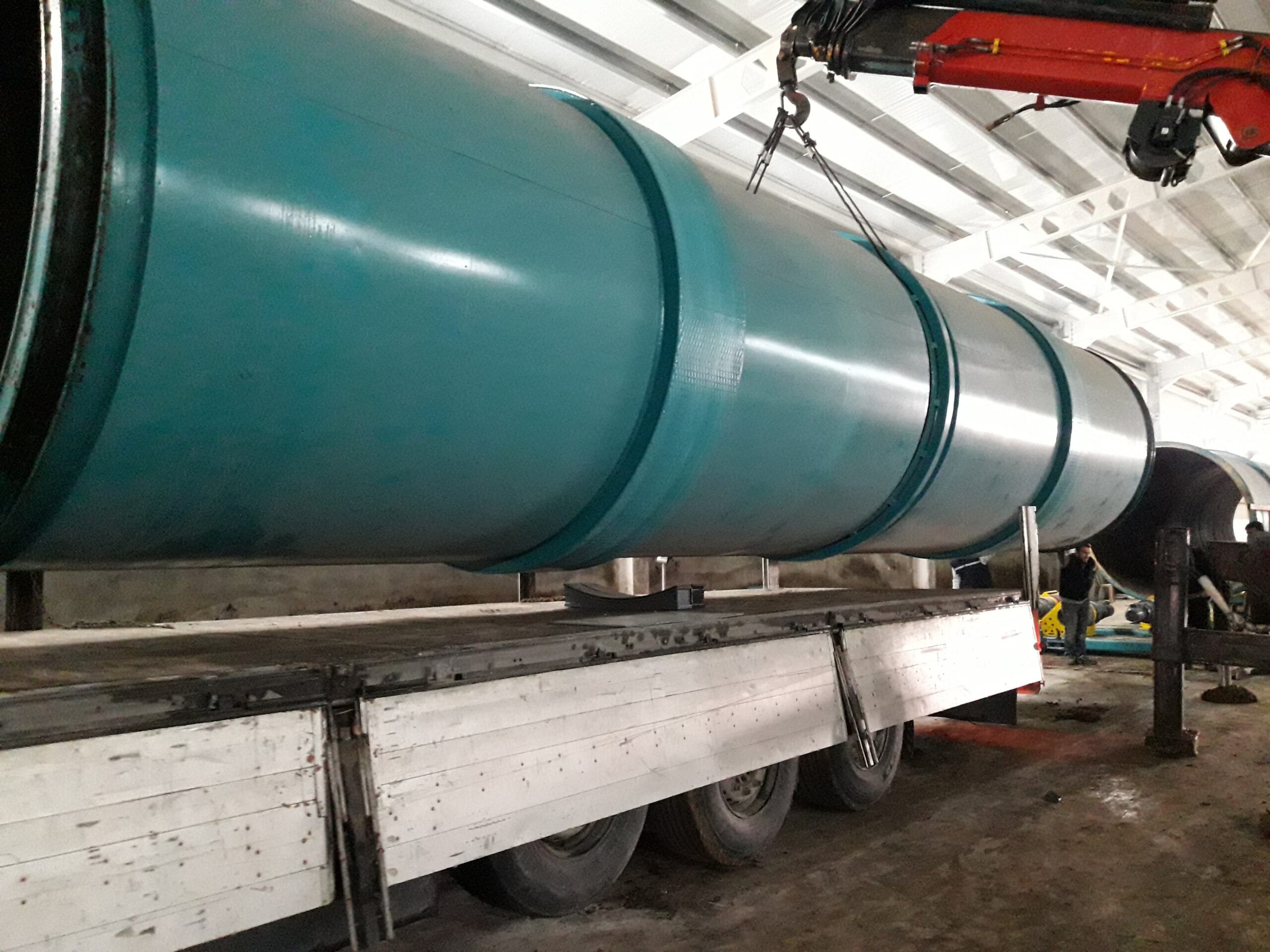 Bioreaktör kompost tamburu gübre tamburu araç yükleme ve sevkiyat resmi 2