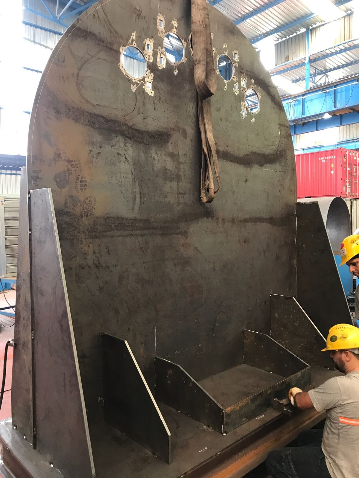 Bioreaktör kaynaklı imalat özel imalat gübre tamburu