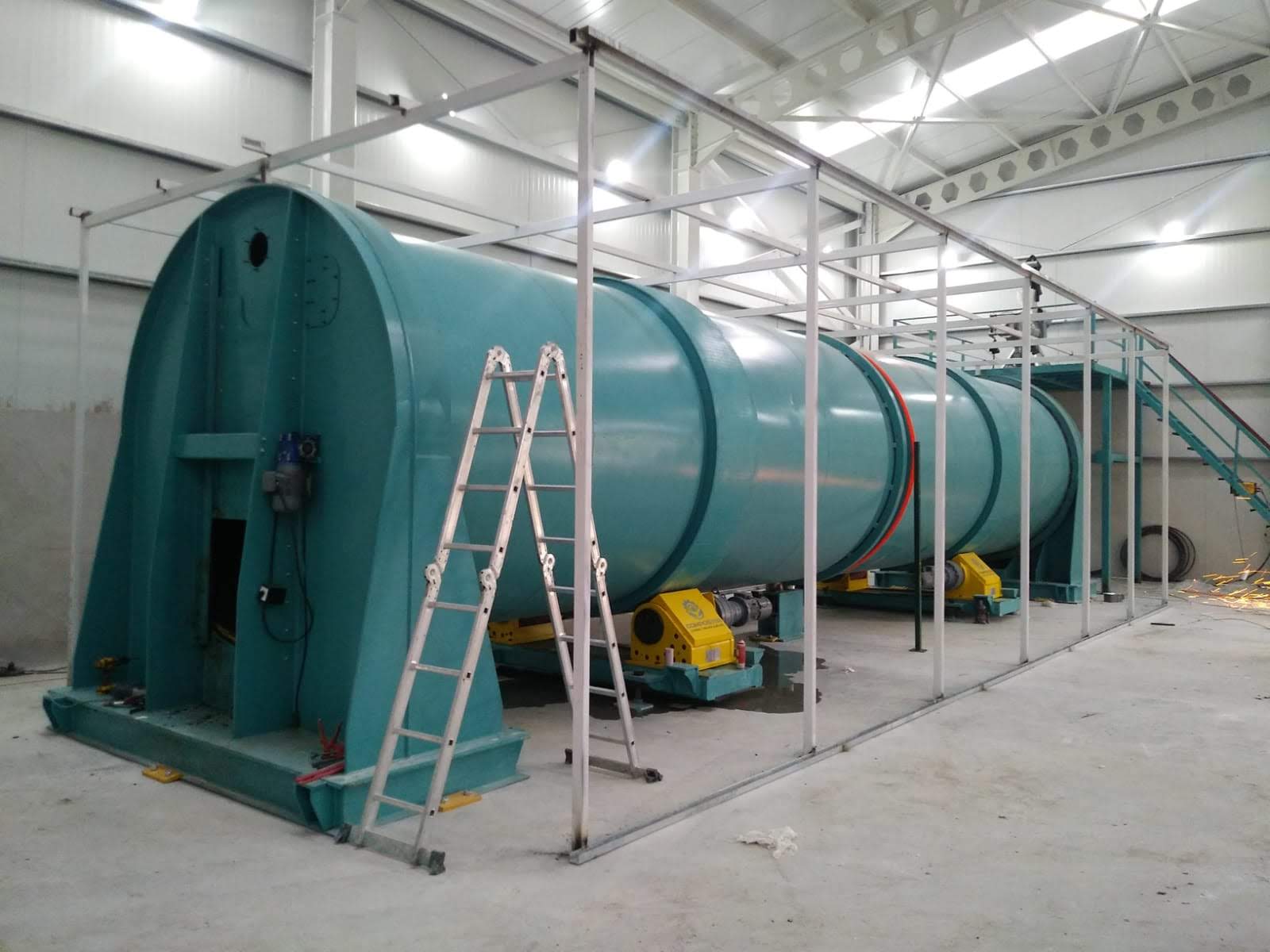 Bioreaktör kompost tamburu gübre tamburu montaj kurulum aşamaları 1