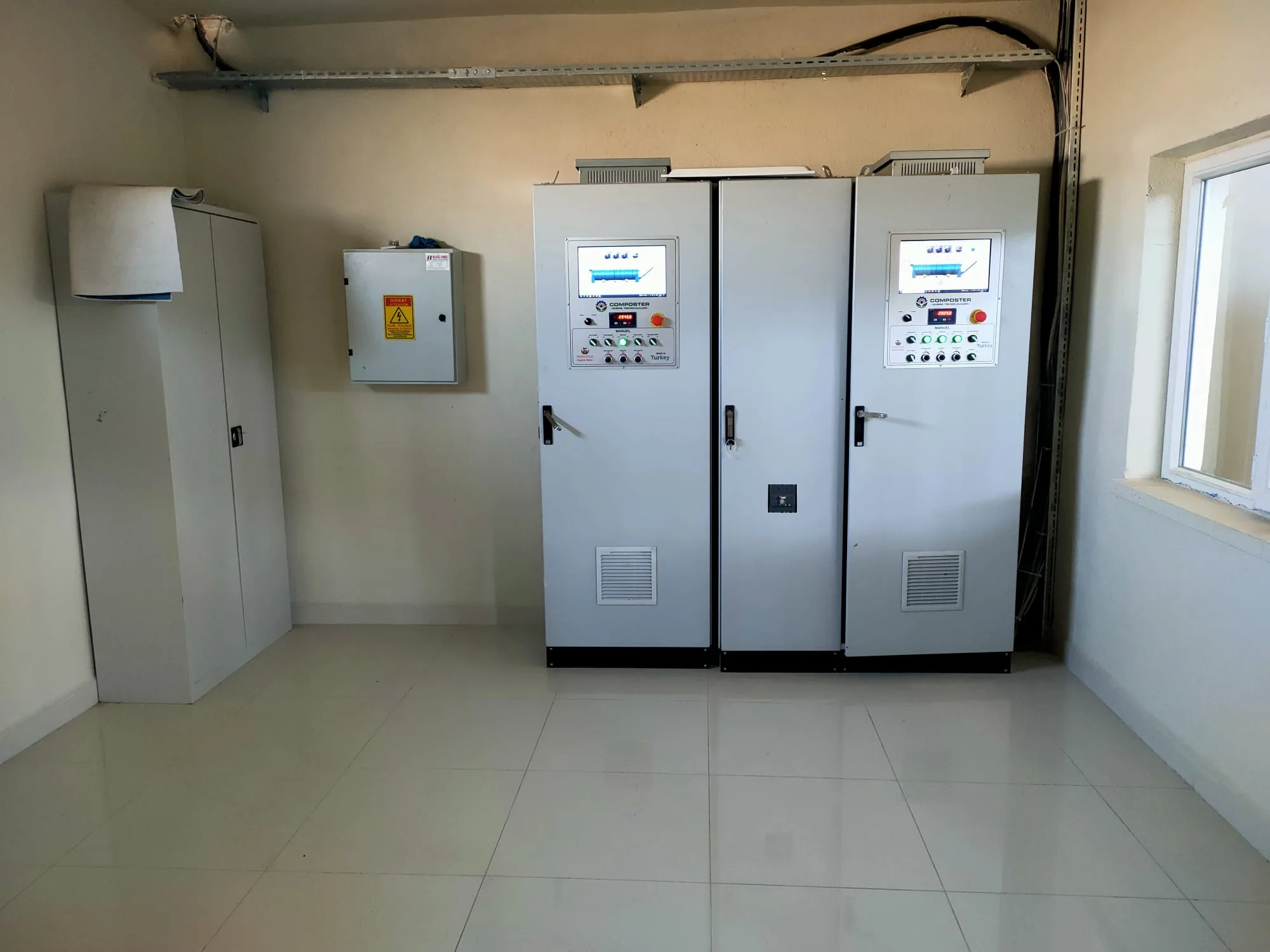 Bioreaktör kontrol panosu otonom kompost organik gübre üretimi otonom kontrol ünitesi